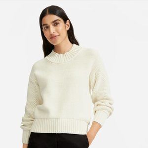 Everlane Textured Cotton Cable Sweater